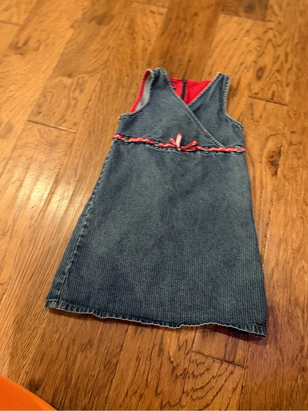 Vintage 2003 Tommy Hilfiger Denim Dress Girls Size 6 Y2K